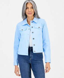�X�^�C���A���h�R�[ ���f�B�[�X �A�E�^�[ �W���P�b�g�E�u���]�� �f�j�� Style & Co Women's Classic Denim Jacket Created for Macy's Pretty Peri �f�j��