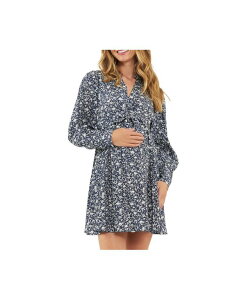 ���C�v�}�^�j�e�B ���f�B�[�X �g�b�v�X �����s�[�X Ripe Maternity Thea Dress Navy / white �z���C�g