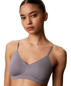 �J���o���N���C�� ���f�B�[�X �A���_�[�E�F�A �u���W���[ Calvin Klein Women's Invisibles Gel Wire Lightly Lined Bralette QF7142 Quick silver