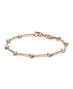 �p���h�� ���f�B�[�X �A�N�Z�T���[ �u���X���b�g�E�o���O���E�A���N���b�g Pandora Cubic Zirconia Sparkling Pave Bars Bracelet Rose Gold �S�[���h