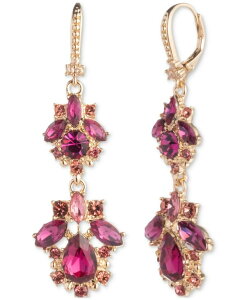 �}���P�b�T ���f�B�[�X �A�N�Z�T���[ �s�A�X�E�C�������O Marchesa Gold-Tone Mixed Crystal Cluster Double Drop Earrings Pink �s���N