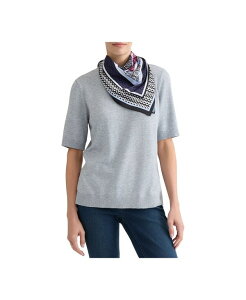 �W���[���Y�j���[���[�N ���f�B�[�X �g�b�v�X T�V���c ���u�j�b�g Jones New York Women's Accent Rib Knit Scarf T-Shirt Light Heather Grey �O���[