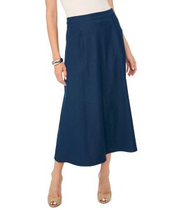 ���B���X�J���[�g ���f�B�[�X �{�g���X�J�[�g A ���C�� �~�f�B �f�j�� �n�C�E�G�X�g Vince Camuto Women's High-Waisted A-Line Midi Denim Skirt Created for Macy's Indigo �C���f�B�S