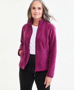 �X�^�C���A���h�R�[ ���f�B�[�X �A�E�^�[ �W���P�b�g�E�u���]�� �t���[�X Style & Co Women's Polar Fleece Jacket Created for Macy's New Brickberry