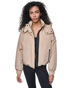 �_�i �L������ �j���[���[�N ���f�B�[�X �A�E�^�[ �W���P�b�g�E�u���]�� DKNY Sport Women's Hooded Oversized Jacketravertine/festive P