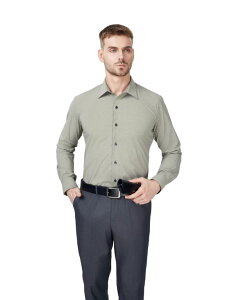 �A���t�@�j �����Y �g�b�v�X �V���c Alfani Men's Geometric Pattern Spread Collar Dresshirt Olive Tarnished �I���[�u