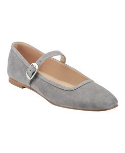 �}�[�N�E�t�B�b�V���[ ���f�B�[�X �V���[�Y �p���v�X Marc Fisher LTD Women's Garissa Mary Jane Ballet Flats Gray Suede �O���[