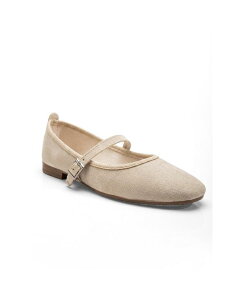 �v�����[�O�V���[�Y ���f�B�[�X �p���v�X Prologue Shoes Women's Emilie Mary Jane Flat Beige suede �x�[�W��