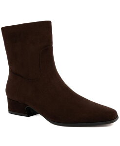 �W���[���Y�j���[���[�N ���f�B�[�X �V���[�Y �u�[�c�E���C���u�[�c Jones New York Women's Muriel Stacked Zipper Booties Dark Brown �u���E��
