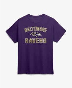 ���S�A�X���`�b�N �����Y �g�b�v�X T�V���c �R�b�g�� Logo Athletic Men's Purple Baltimore Ravens Cotton Victory Arch T-Shirt Purple �p�[�v��
