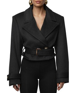 �W�F�C���b�N�X���[�x�� ���f�B�[�X �A�E�^�[ �W���P�b�g�E�u���]�� JLUXLABEL Women'sharpresence Crop Jacket Black �u���b�N