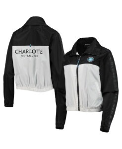 �U���C���h�R���N�e�B�u ���f�B�[�X �A�E�^�[ �W���P�b�g�E�u���]�� The Wild Collective Women's Black Charlotte FC Anthem Full-Zip Jacket Black �u���b�N