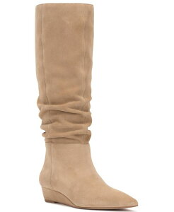 ���B���X�J���[�g ���f�B�[�X �V���[�Y �u�[�c�E���C���u�[�c Vince Camuto Women's Vanisa Pointed Toe Slouchy Boots Regular Widextra Wide Calf Tortilla Suede