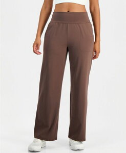 �C�f�I���M�[ ���f�B�[�X �{�g���X �J�W���A���p���c ���C�h���b�O IDeology Women'studio Wide Leg Pants Macy's Exclusive Brownie