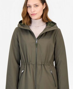 �J���o���N���C�� ���f�B�[�X �A�E�^�[ �W���P�b�g�E�u���]�� �v�` �R�[�g Calvin Klein Petite Hooded Anorak Coat Created for Macy's Olive Night �I���[�u