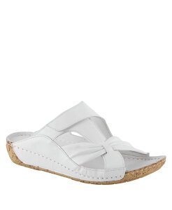 �X�v�����O�X�e�b�v ���f�B�[�X �V���[�Y �T���_�� ���U�[ Spring Step Women'style Gretta Leather Slide Sandal White �z���C�g