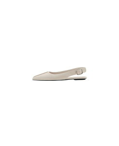 �}���S ���f�B�[�X �V���[�Y �p���v�X MANGO Women's Pointed-Toe Slingback Flats Ecru �G�N����