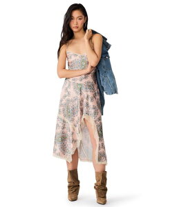 �X�e�B�[�u �}�f�� ���f�B�[�X �g�b�v�X �����s�[�X �v�����g ���[�X Steve Madden Women's Kamrynn High-Low Paisley-Print Lace-Trim Dresshepards Paisley