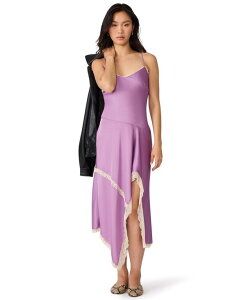 �X�e�B�[�u �}�f�� ���f�B�[�X �g�b�v�X �����s�[�X �A�V�����g���[ �T�e�� Steve Madden Women's Kamrynn Satin Fitted Asymmetrical Dress Dusty Lavender ���x���_�[