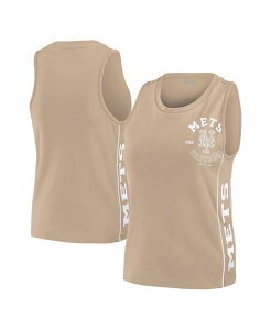 �E�F�A �o�C �G���� �A���h���[�Y ���f�B�[�X �g�b�v�X �^���N�g�b�v WEAR by Erin Andrews Women's Tanew York Mets Tonal Tank Top Tan �^��