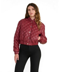 �t�@�[�j�b�N UK ���f�B�[�X �A�E�^�[ �W���P�b�g�E�u���]�� �L���e�B���O ���U�[ Furniq UK Women's Aveline Quilted Leather Jacket Created for Macy's Light burgundy �o�[�K���f�B
