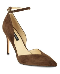 �i�C���E�F�X�g ���f�B�[�X �V���[�Y �p���v�X�G�[�h Nine West Women's Frendy Suede d'Orsay Stiletto Pumps Dark Brown Suede �u���E��
