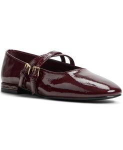 �A���h ���f�B�[�X �V���[�Y �p���v�X ALDO Women's Elinora Mary Jane Flats Bordo Patent