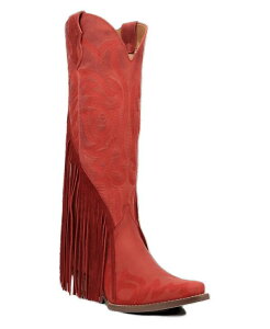 �f�B���S ���f�B�[�X �V���[�Y �u�[�c�E���C���u�[�c ���U�[ Dingo Women's Walk West Cowboy & Western Square-Toe Knee-High Leather Boots Red ���b�h