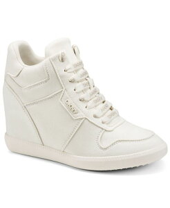 �_�i �L������ �j���[���[�N ���f�B�[�X �V���[�Y �X�j�[�J�[ DKNY Women's High-Top Wedge Sereina Sneakers Coconut