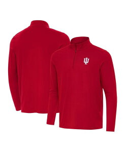 �A���e�B�O�A �����Y �g�b�v�X �V���c Antigua Men's Crimson Indiana Hoosiers Intent Quarter-Zip Top Crimson �N�����]��