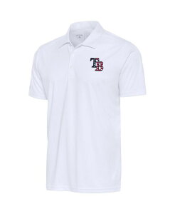 �A���e�B�O�A �����Y �g�b�v�X �|���V���c Antigua Men's White Tampa Bay Rays Patriotic Tribute Polo Shirt White �z���C�g
