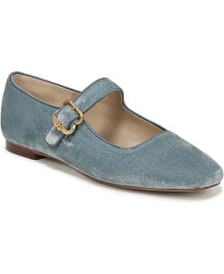 �T���G�f���}�� ���f�B�[�X �V���[�Y �p���v�X Sam Edelman Women's Michaela Mary Jane Flats Azure Blue Velvet �u���[