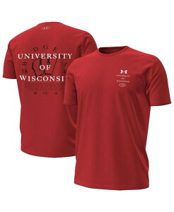 �A���_�[�A�[�}�[ �����Y �g�b�v�X T�V���c Under Armour Men's Red Wisconsin Badgers 2026 Sideline Performance T-Shirt Red ���b�h