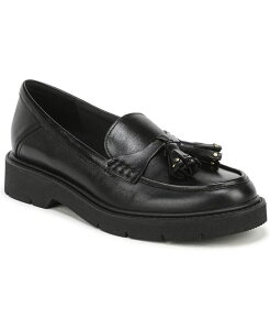 �i�`�����C�U�[ ���f�B�[�X �V���[�Y �X���b�|���E���[�t�@�[ Naturalizer Women's Taya Tasselug Sole Loafers Black Leather �u���b�N
