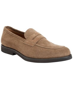�u���[�m�}�O�� �����Y �V���[�Y �X���b�|���E���[�t�@�[ ���U�[ Bruno Magli Men's Delfino Leather Penny Loafers Taupe Suede �g�[�v