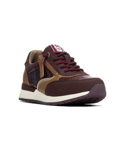 �L�V�^�C ���f�B�[�X �V���[�Y �X�j�[�J�[ XTI Women's Refresh Collection Slip-Resistant Round-Toe Sneakers Burgundy �o�[�K���f�B