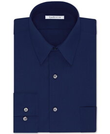 ヴァンハウセン メンズ シャツ トップス Men's Big & Tall Classic/Regular Fit Wrinkle Free Poplin Solid Dress Shirt Persian Blue