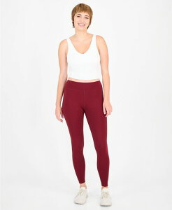 �y���������z �C�f�I���M�[ ���f�B�[�X ���M���X �{�g���X Women's Studio Full-Length Leggings, Exclusively at Macy's Dark Rust
