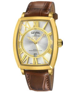 �W�F�r�� �����Y �A�N�Z�T���[ �r���v ���U�[ Gevril Men'swiss Made Oculuswiss Automatic Brown Italian Leather Strap Watch No Color �u���E��