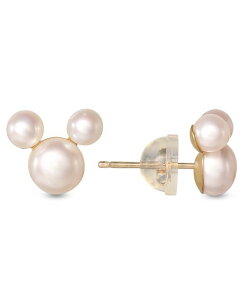 fBYj[ fB[X sAXECO ANZT[ Children's Cultured Freshwater Pearl Mouse Stud Earrings in 14k Gold Yellow Gold
