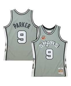 �~�b�`�F��&�l�X �����Y �g�b�v�X �V���c �W���[�W�[ Mitchell & Ness Men's and Women's Tony Parker Gray Santonio Spurs Hall ofame Class of 2023 Throwback Swingman Jersey Gray �O���[