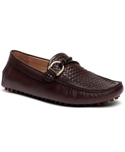 �J�����X�T���^�i �����Y �V���[�Y �X���b�|���E���[�t�@�[ ���U�[ ���[�t�@�[ Carlos by Carlos Santana Men's Malone Interweave Driver Leather Loafer Slip-On Casual Shoe Coffee �R�[�q�[