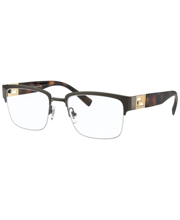 ヴェルサーチ メンズ サングラス・アイウェア アクセサリー VE1272 Men's Rectangle Eyeglasses Gray |  ReVida 楽天市場店