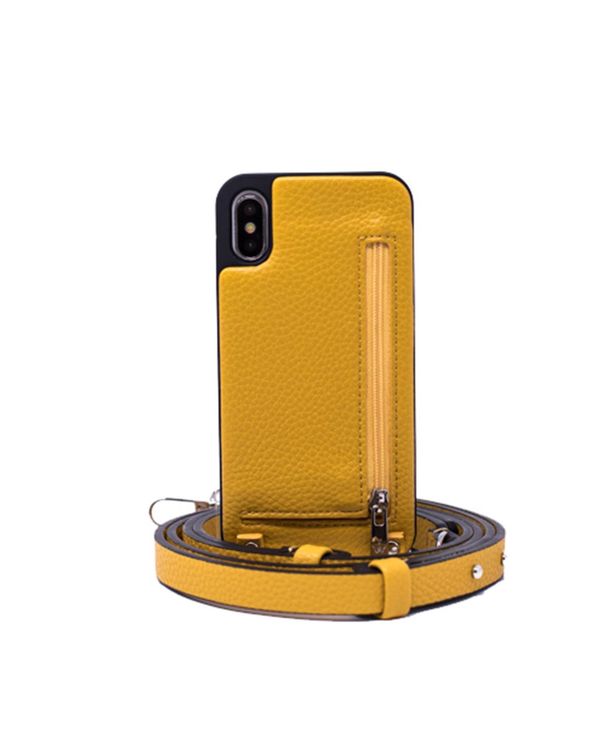 ヘラケース レディース ＰＣ・モバイルギアケース アクセサリー Crossbody X or XS IPhone Case with Strap Wallet Yellow ケース・カバー