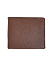 ロイス メンズ 財布 アクセサリー Men's Bifold Wallet with Zippered Coin Slot Brown