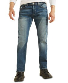 ゲス メンズ デニムパンツ ボトムス Men's Regular Straight Jeans Blue Denim