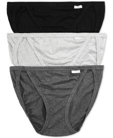 ジョッキー レディース パンツ アンダーウェア Elance String Bikini Underwear 3 Pack 1483 Grey Heather/Charcoal Grey Heather/Black