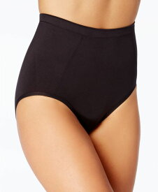 バリ レディース パンツ アンダーウェア Women's Extra Firm Tummy-Control Seamless Brief Underwear 2 Pack X245 Black/Black