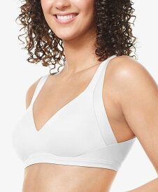 ワーナーズ レディース ブラジャー アンダーウェア Women's No Side Effects Wire Free Backsmoothing Contour Bra RA2231A White