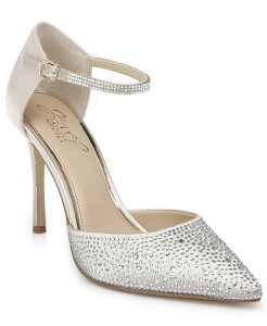 �W���E�F���_�O���C�~�V���J ���f�B�[�X �V���[�Y �p���v�X Jewel Badgley Mischka Women's Jailene Stiletto Evening Pumps Champagne Satin �V�����p��